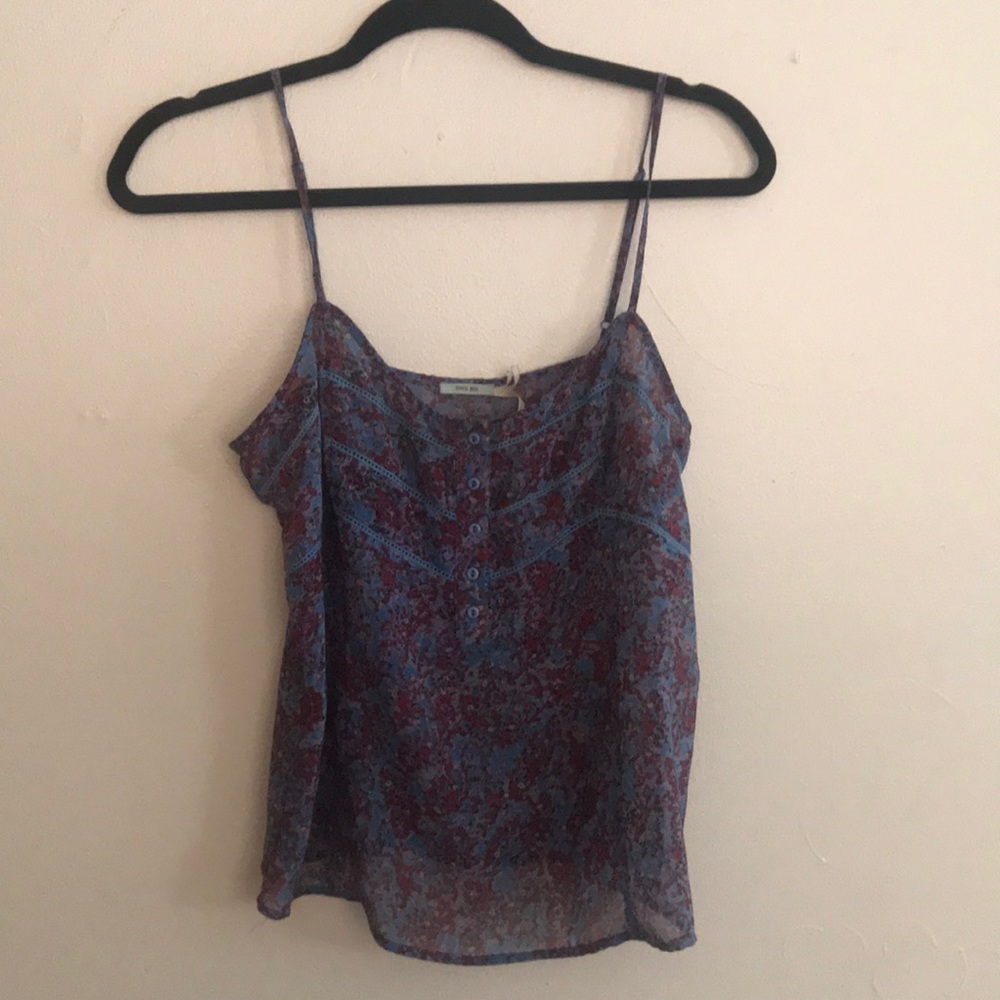 Urban Outfitters Floral sheer tank